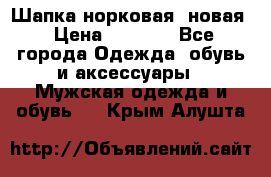 Шапка норковая, новая › Цена ­ 5 000 - Все города Одежда, обувь и аксессуары » Мужская одежда и обувь   . Крым,Алушта